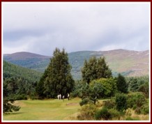 View over Ballater Golf Club