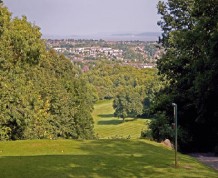 View over Dinas Powis Golf Club