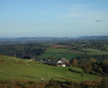View over Kington Golf Club