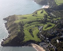 View over Langland Bay Golf Club