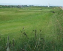 View over Leasowe Golf Club