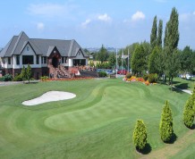 View over Peterstone Lakes Golf Club