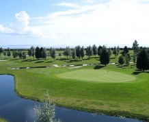 View over Peterstone Lakes Golf Club