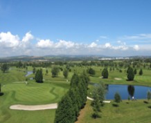 View over Peterstone Lakes Golf Club