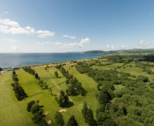 View over Pwllheli Golf Club