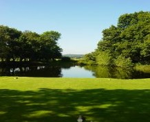 View over Hawkesyard Golf Club (formerly St Thomas Priory)