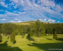 View over Torwoodlee Golf Club